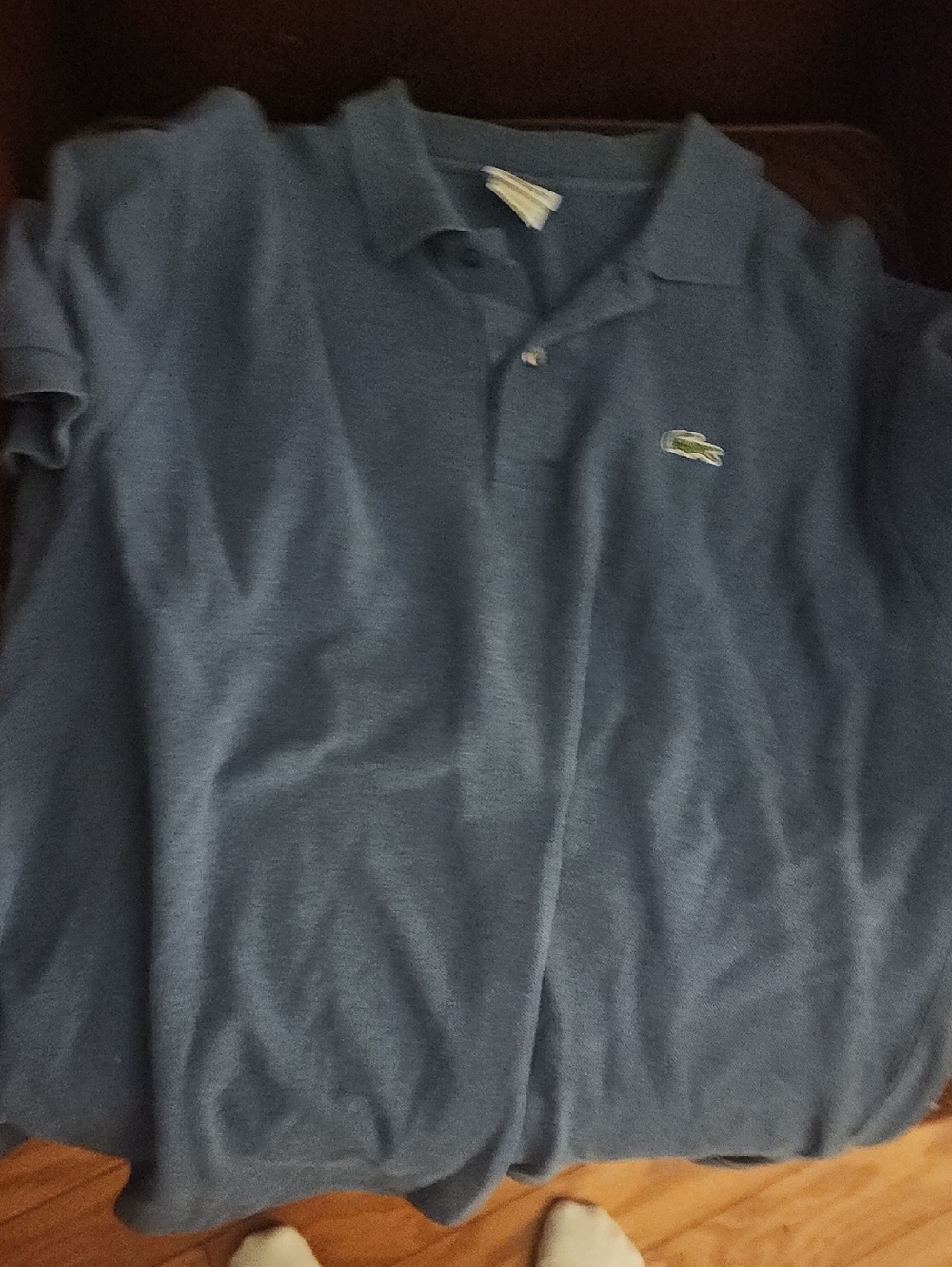 Lacoste Men's Navy Blue Pique Polo